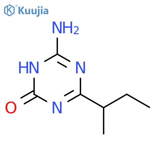 6-Amino-4-(1-methylpropyl)-1,3,5-triazin-2(1H)-one structure