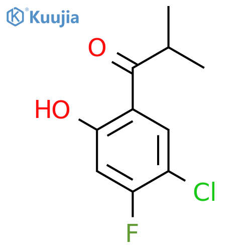 1-(5-chloro-4-fluoro-2-hydroxyphenyl)-2-methylpropan-1-one structure