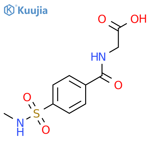 2-{4-(methylsulfamoyl)phenylformamido}acetic acid structure