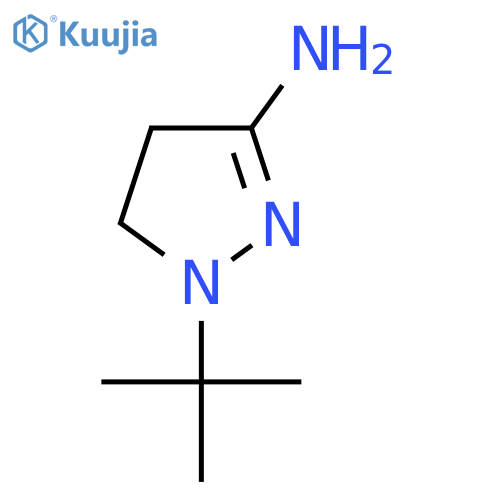 1-tert-butyl-4,5-dihydro-1H-pyrazol-3-amine structure