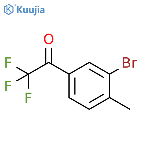 1-(3-bromo-4-methylphenyl)-2,2,2-trifluoroethan-1-one structure