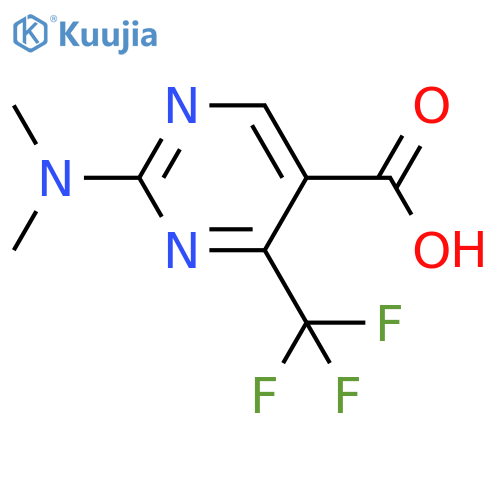 5-Pyrimidinecarboxylic acid, 2-(dimethylamino)-4-(trifluoromethyl)- structure