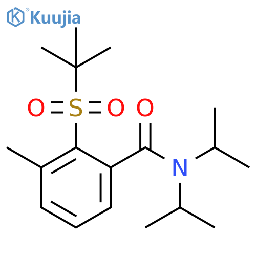 Benzamide,2-[(1,1-dimethylethyl)sulfonyl]-3-methyl-N,N-bis(1-methylethyl)- structure