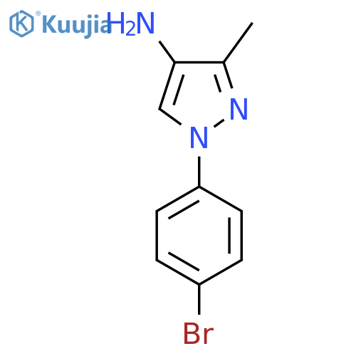1-(4-Bromophenyl)-3-methyl-1H-pyrazol-4-amine structure