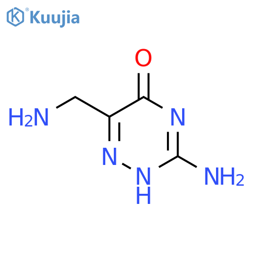 3-Amino-6-(aminoethyl)-1,2,4-triazine-5-(4H)-one acetate salt structure
