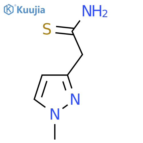 2-(1-methyl-1H-pyrazol-3-yl)ethanethioamide structure