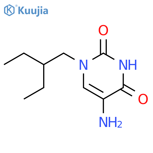 5-amino-1-(2-ethylbutyl)-1,2,3,4-tetrahydropyrimidine-2,4-dione structure