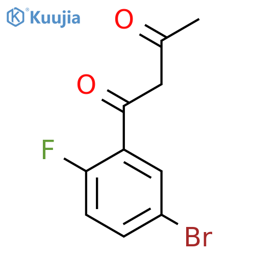 1-(5-Bromo-2-fluorophenyl)butane-1,3-dione structure