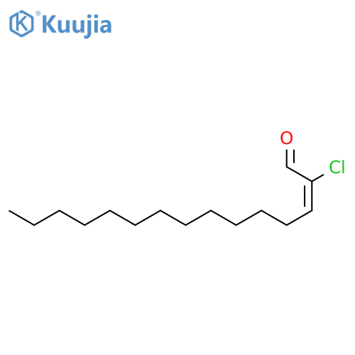 (2Z)-2-chloro-pentadec-2-enal structure
