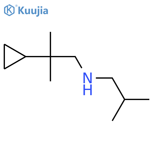 (2-Cyclopropyl-2-methylpropyl)(2-methylpropyl)amine structure