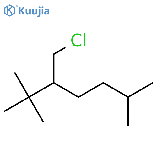 3-(Chloromethyl)-2,2,6-trimethylheptane structure