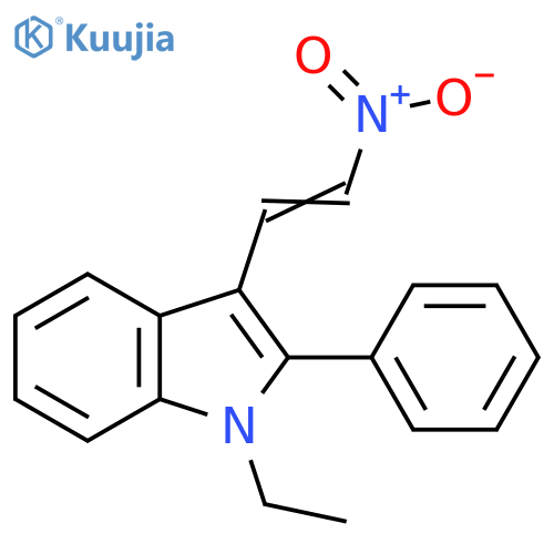 1H-Indole, 1-ethyl-3-(2-nitroethenyl)-2-phenyl- structure