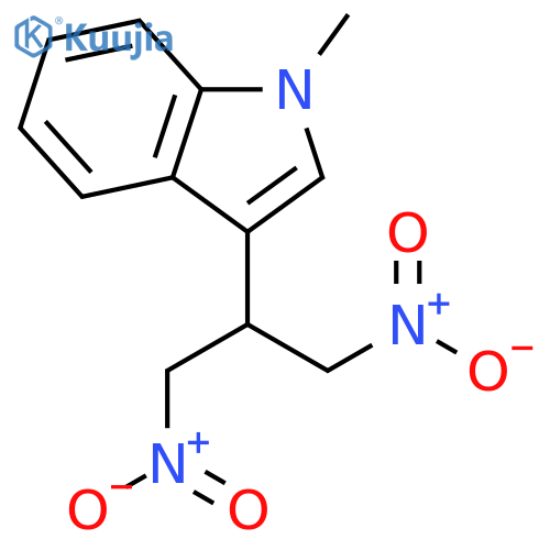 1H-Indole, 1-methyl-3-[2-nitro-1-(nitromethyl)ethyl]- structure