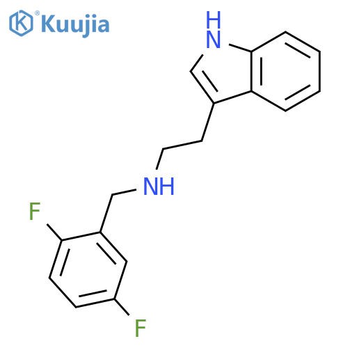 1H-Indole-3-ethanamine, N-[(2,5-difluorophenyl)methyl]- structure
