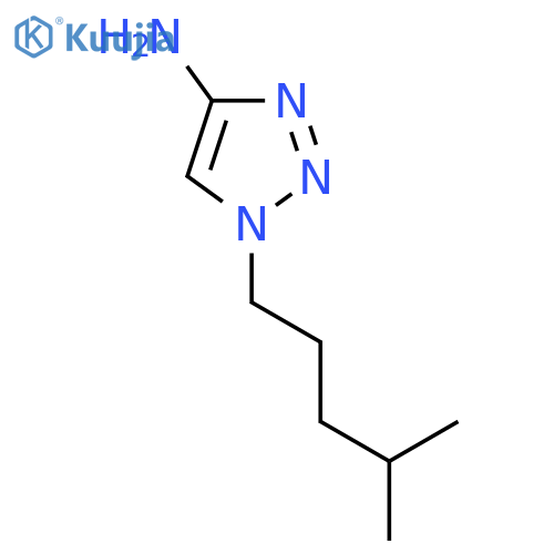 1-(4-methylpentyl)-1H-1,2,3-triazol-4-amine structure