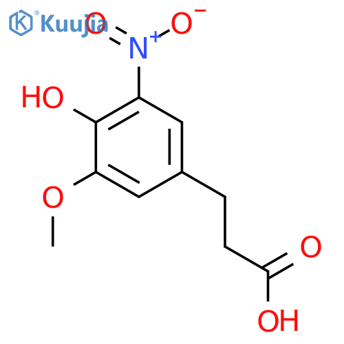 3-(4-hydroxy-3-methoxy-5-nitrophenyl)propanoic acid structure