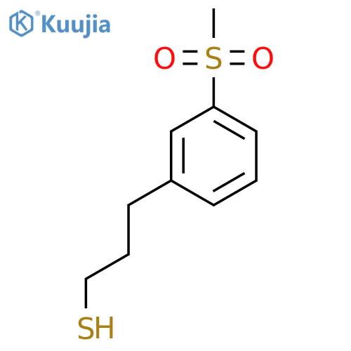 3-(3-methanesulfonylphenyl)propane-1-thiol structure