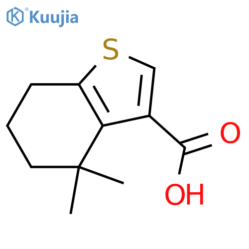 4,4-dimethyl-4,5,6,7-tetrahydro-1-benzothiophene-3-carboxylic acid structure