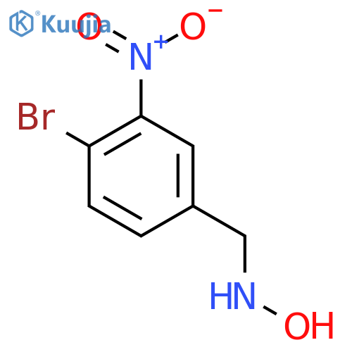 N-(4-bromo-3-nitrophenyl)methylhydroxylamine structure