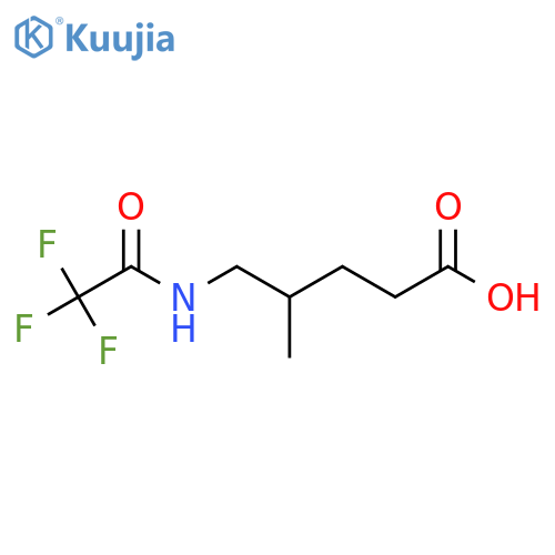 4-Methyl-5-(trifluoroacetamido)pentanoic acid structure