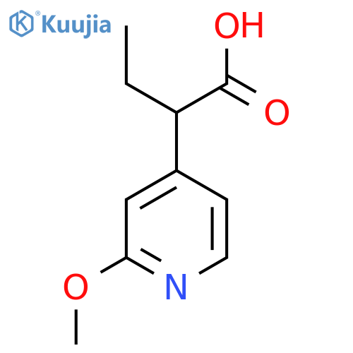 2-(2-methoxypyridin-4-yl)butanoic acid structure