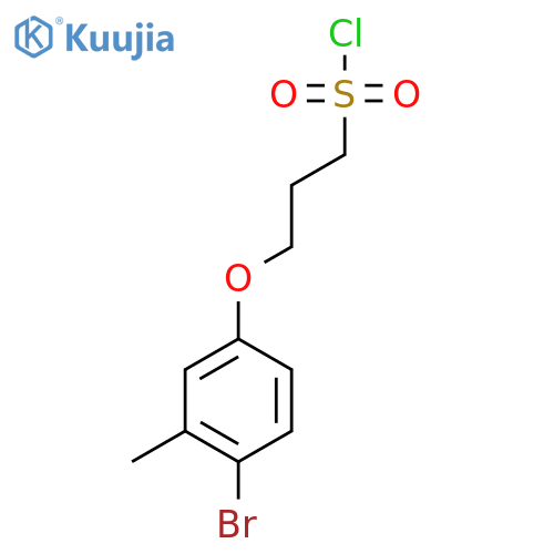 3-(4-Bromo-3-methylphenoxy)propane-1-sulfonyl chloride structure