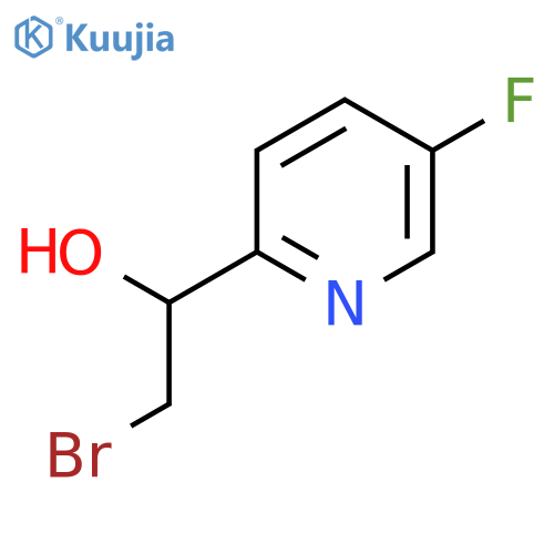 2-Bromo-1-(5-fluoropyridin-2-yl)ethan-1-ol structure