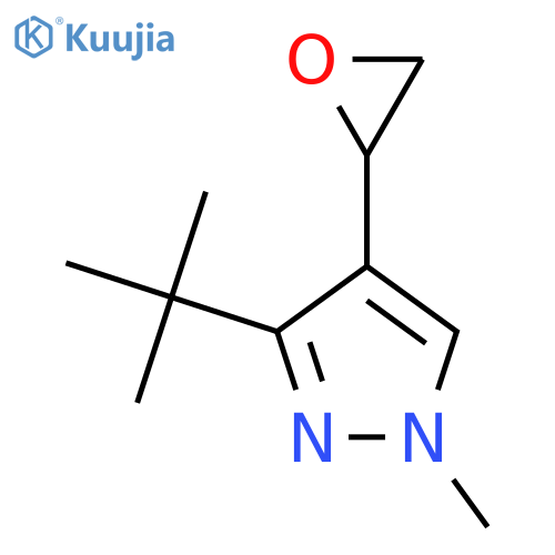 3-tert-butyl-1-methyl-4-(oxiran-2-yl)-1H-pyrazole structure