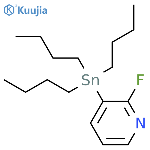 2-Fluoro-3-(tributylstannyl)pyridine structure