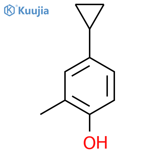 4-Cyclopropyl-2-methylphenol structure