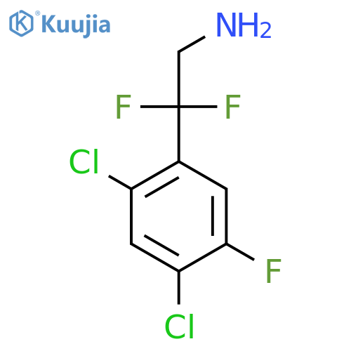 2-(2,4-dichloro-5-fluorophenyl)-2,2-difluoroethan-1-amine structure