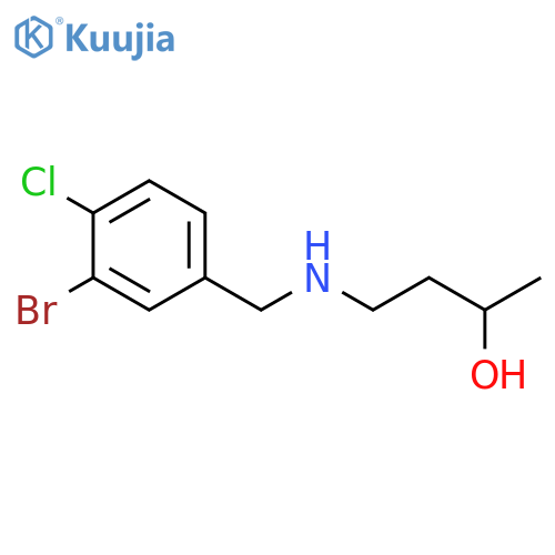 4-{(3-bromo-4-chlorophenyl)methylamino}butan-2-ol structure
