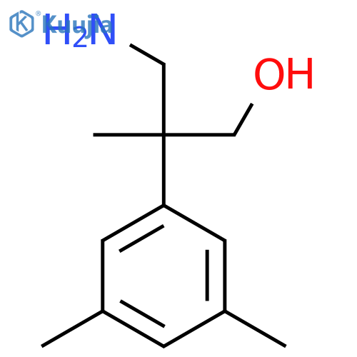 3-amino-2-(3,5-dimethylphenyl)-2-methylpropan-1-ol structure