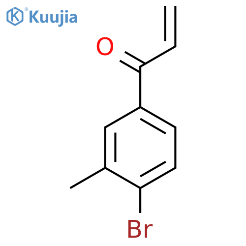 1-(4-bromo-3-methylphenyl)prop-2-en-1-one structure