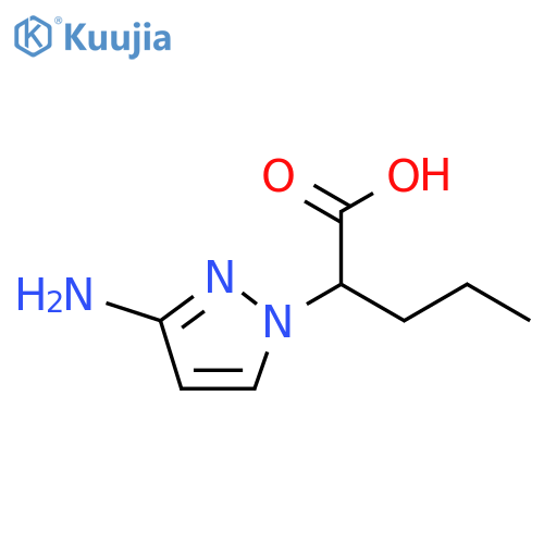 2-(3-amino-1H-pyrazol-1-yl)pentanoic acid structure