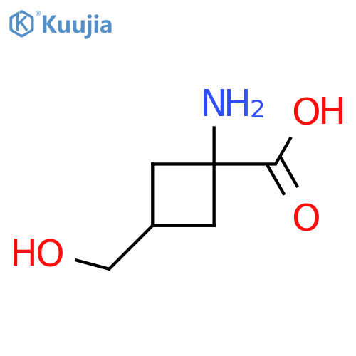 1-amino-3-(hydroxymethyl)cyclobutanecarboxylic acid structure