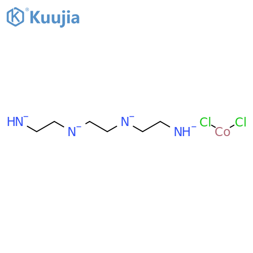 Cobalt(1+),[N1,N2-bis[2-(amino-kN)ethyl]-1,2-ethanediamine-kN1,kN2]dichloro-, chloride (1:1) structure