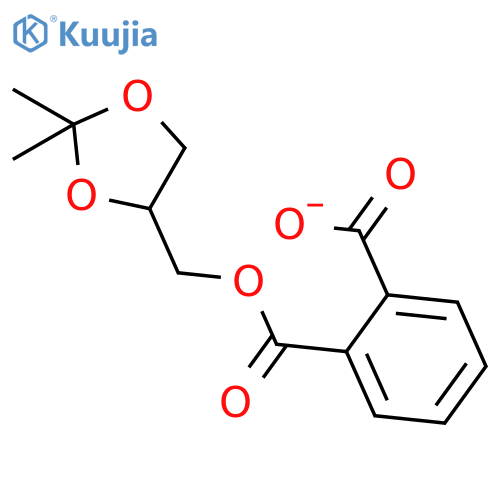 1,2-Benzenedicarboxylic acid,mono[[(4R)-2,2-dimethyl-1,3-dioxolan-4-yl]methyl] ester structure