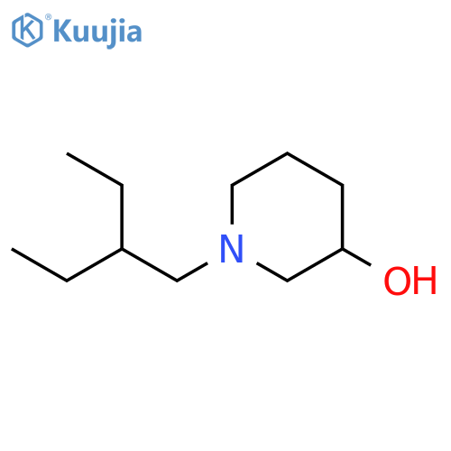 1-(2-ethylbutyl)piperidin-3-ol structure