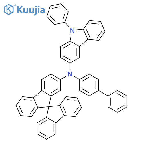 9H-Carbazol-3-amine, N-[1,1'-biphenyl]-4-yl-9-phenyl-N-9,9'-spirobi[9H-fluoren]-2-yl- structure