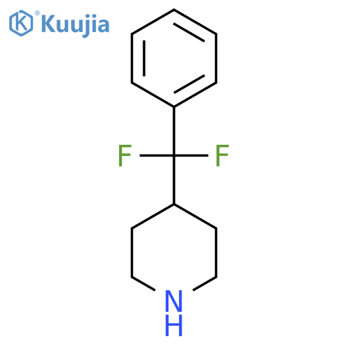 4-difluoro(phenyl)methylpiperidine structure