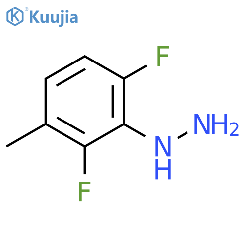 (2,6-difluoro-3-methylphenyl)hydrazine structure