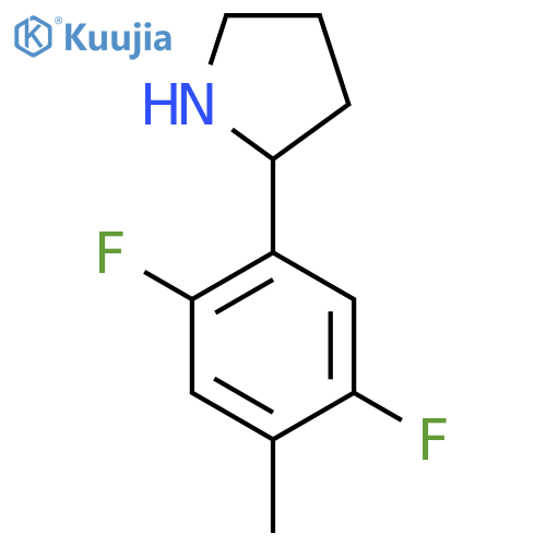 2-(2,5-difluoro-4-methylphenyl)pyrrolidine structure