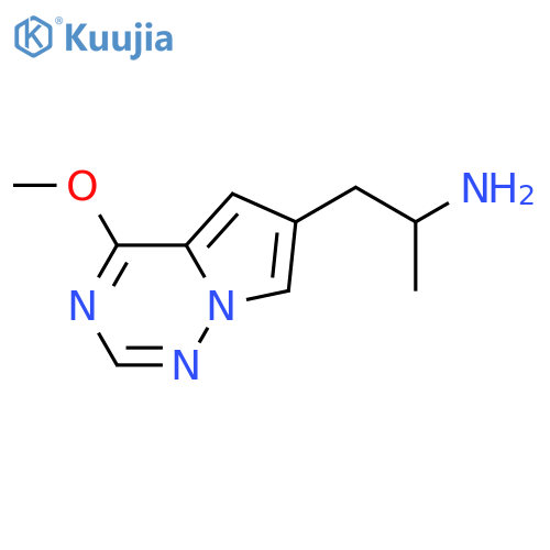1-{4-methoxypyrrolo[2,1-f][1,2,4]triazin-6-yl}propan-2-amine structure