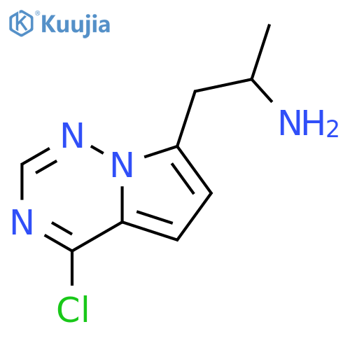 1-{4-chloropyrrolo[2,1-f][1,2,4]triazin-7-yl}propan-2-amine structure