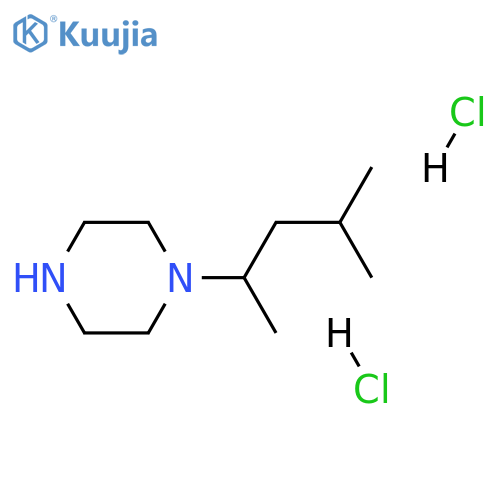 1-(1,3-dimethylbutyl)piperazine dihydrochloride structure