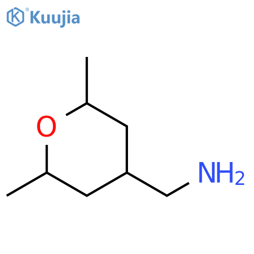 (2,6-dimethyltetrahydropyran-4-yl)methanamine structure