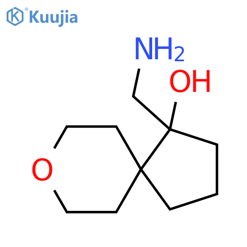 1-(aminomethyl)-8-oxaspiro4.5decan-1-ol structure