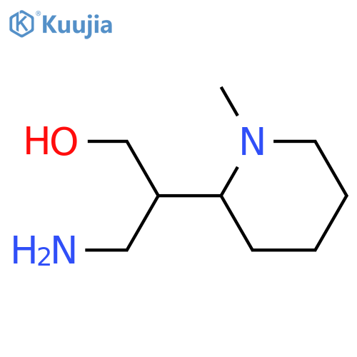 3-amino-2-(1-methylpiperidin-2-yl)propan-1-ol structure