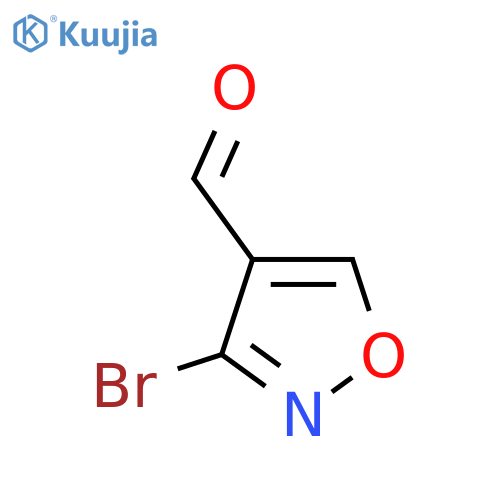 3-Bromo-1,2-oxazole-4-carbaldehyde structure